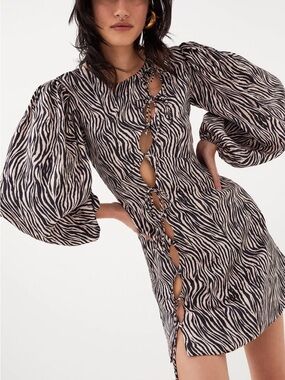 For Love & Lemons Women’s Rosita Mini Dress in Black